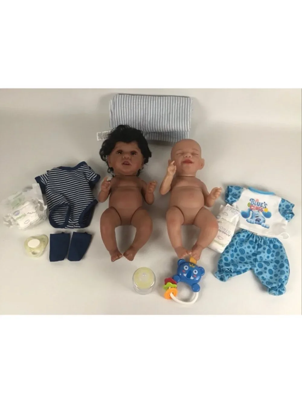 Partial Reborn Doll Baby Lot of 2 Mini Baby’s 12” A/A Full Vinyl Painted Magnet